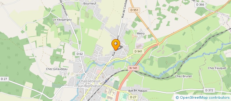 localisation de l'entreprise MONSIEUR PASCAL CHABANAIS à CHASSENEUIL-SUR-BONNIEURE