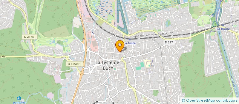 localisation de l'entreprise MONSIEUR PASCAL CHABELLARD  LA TESTE-DE-BUCH