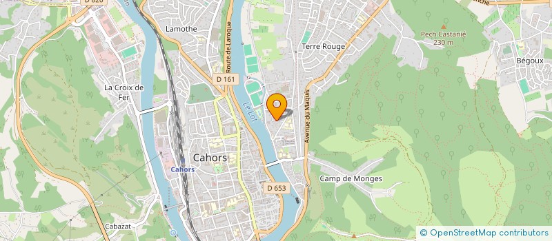 localisation de l'entreprise MONSIEUR PASCAL CHABERT  CAHORS