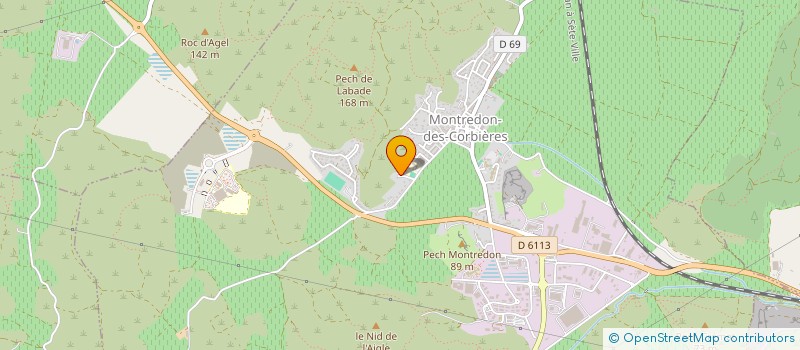 localisation de l'entreprise MONSIEUR PASCAL CHABOSSON  MONTREDON DES CORBIERES