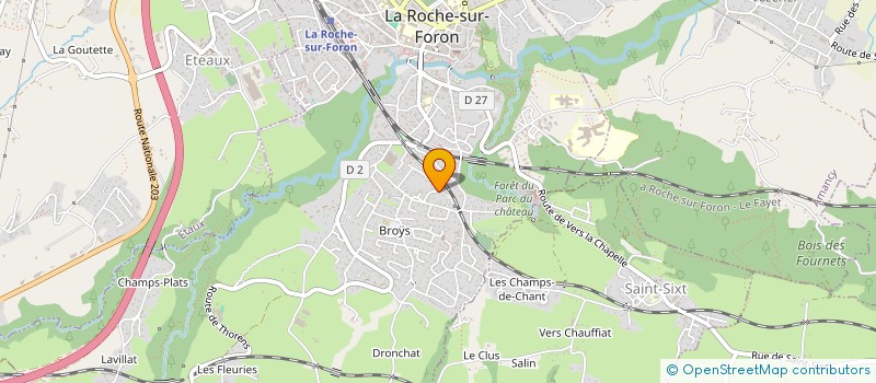 localisation de l'entreprise MONSIEUR PASCAL CHAFFARD  LA ROCHE-SUR-FORON