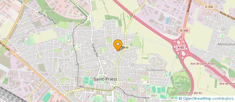 localisation de l'entreprise MONSIEUR PASCAL CHAFFRAIX  SAINT-PRIEST