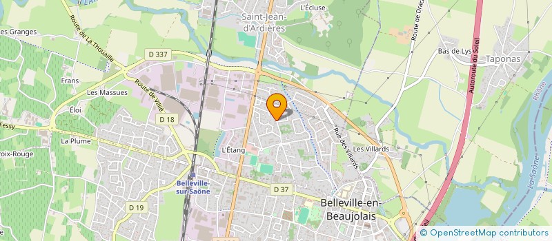 localisation de l'entreprise MONSIEUR PASCAL CHAFFURIN à BELLEVILLE-EN-BEAUJOLAIS