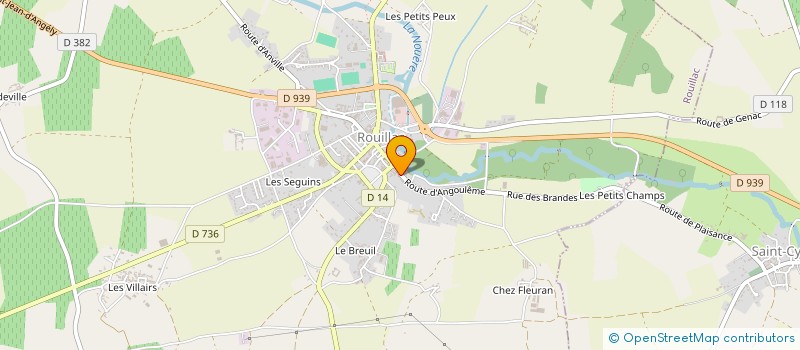 localisation de l'entreprise MONSIEUR PASCAL CHAGNAUD à ROUILLAC