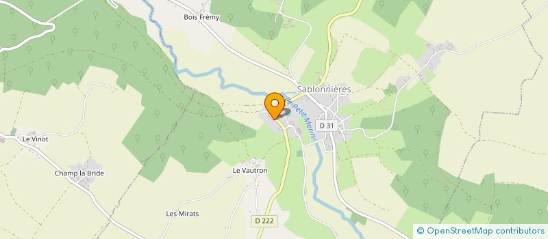 localisation de l'entreprise MONSIEUR PASCAL CHALIER  SABLONNIERES