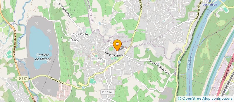 localisation de l'entreprise MONSIEUR PASCAL CHALVON DEMERSAY  MILLERY