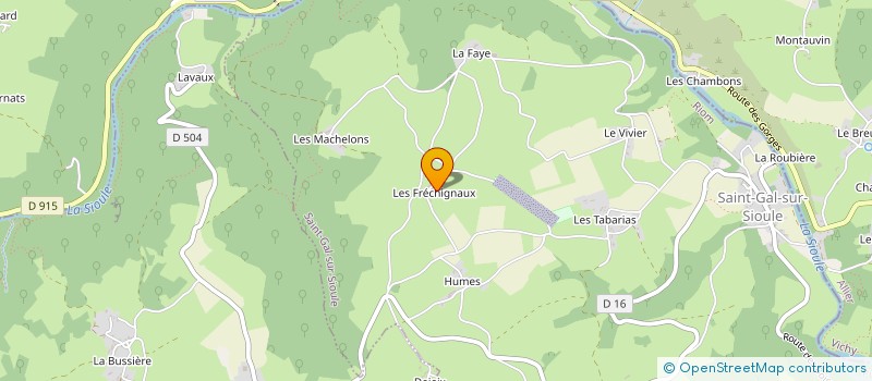 localisation de l'entreprise MONSIEUR PASCAL CHAMALET  POUZOL