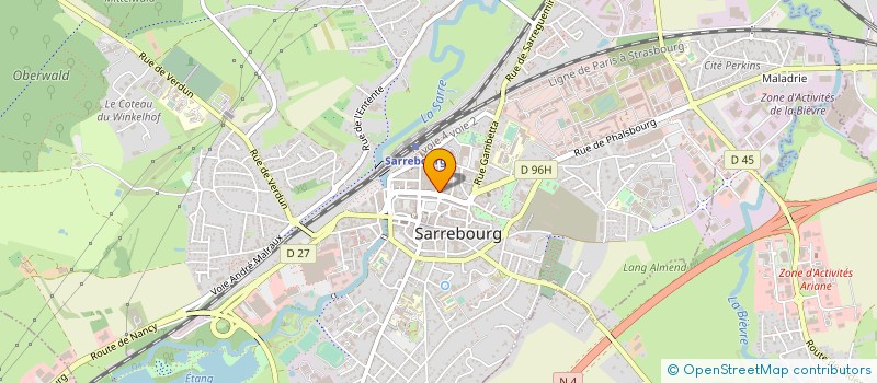 localisation de l'entreprise MONSIEUR PASCAL CHAMBRE  SARREBOURG