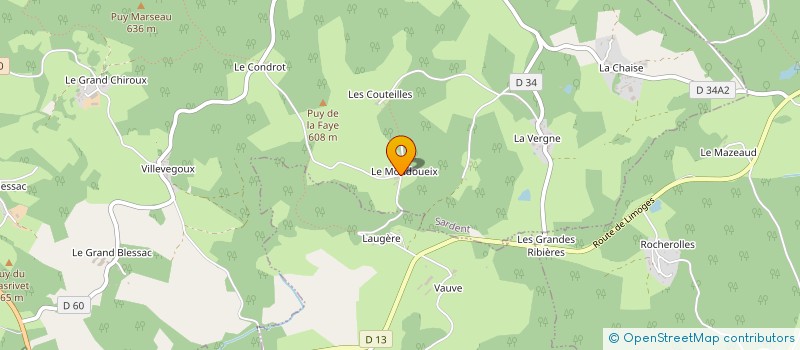 localisation de l'entreprise MONSIEUR PASCAL CHAMPAYMAUX à SARDENT