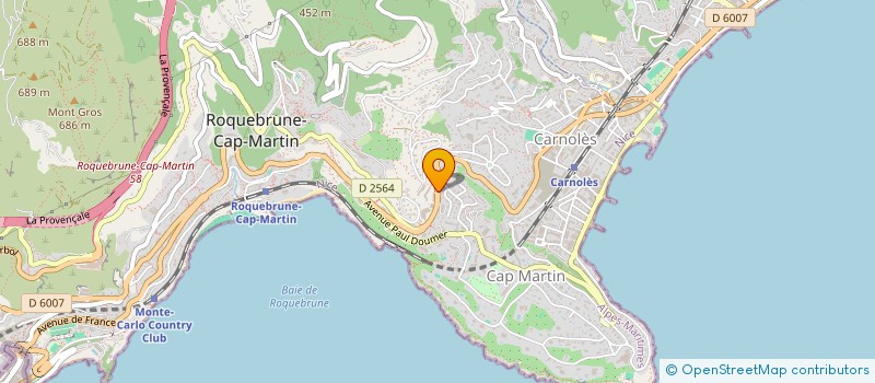 localisation de l'entreprise MONSIEUR PASCAL CHAMPURNEY à ROQUEBRUNE-CAP-MARTIN