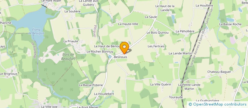 localisation de l'entreprise MONSIEUR PASCAL CHANCEREL  BAGUER-MORVAN