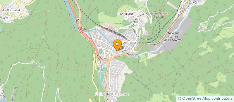 localisation de l'entreprise MONSIEUR PASCAL CHAPUIS à MOUTIERS