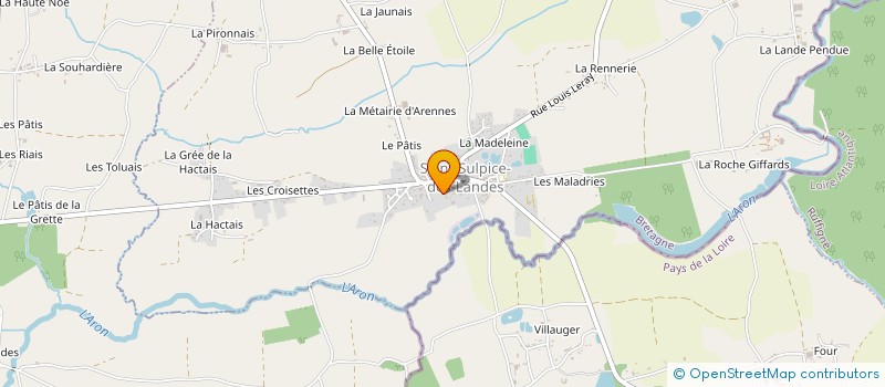 localisation de l'entreprise MONSIEUR PASCAL CHARPENTIER  SAINT-SULPICE-DES-LANDES