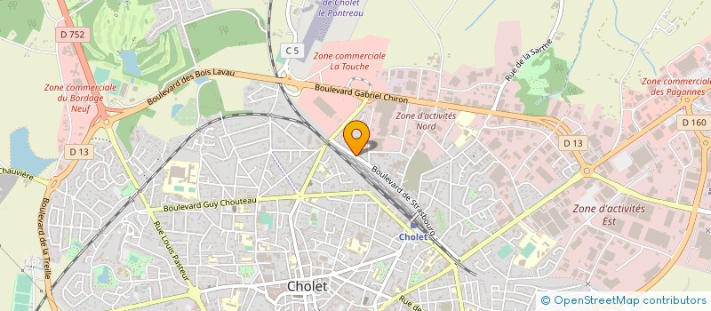 localisation de l'entreprise MONSIEUR PASCAL CHARRIER à CHOLET