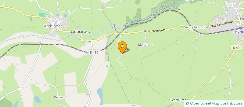 localisation de l'entreprise MONSIEUR PASCAL CHASSIN  HURIEL