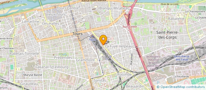 localisation de l'entreprise MONSIEUR PASCAL CHATAIN  TOURS