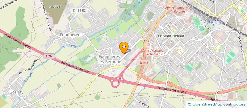 localisation de l'entreprise MONSIEUR PASCAL CHATELAIN  FOUQUIERES-LES-BETHUNE