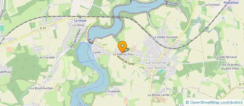 localisation de l'entreprise MONSIEUR PASCAL CHATELET à LA VICOMTE-SUR-RANCE