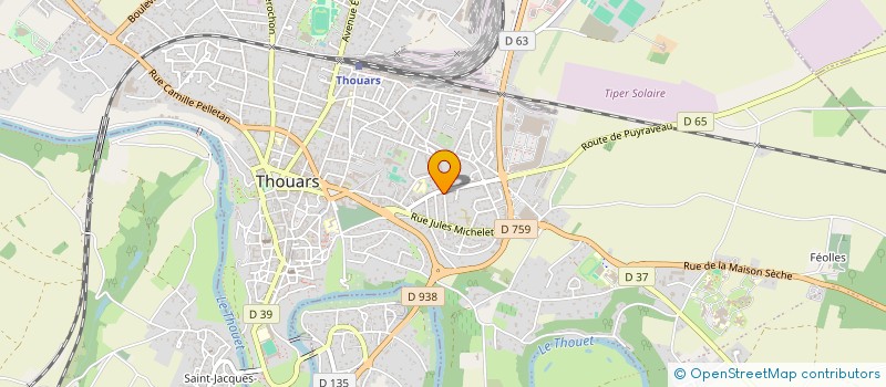 localisation de l'entreprise MONSIEUR PASCAL CHAUDESAIGUES à THOUARS