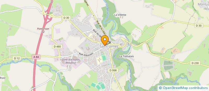 localisation de l'entreprise MONSIEUR PASCAL CHAUMIER  SAINT-JAMES