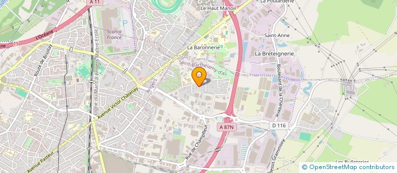 localisation de l'entreprise MONSIEUR PASCAL CHAUVEAU  MOZE-SUR-LOUET