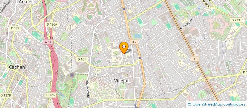 localisation de l'entreprise MONSIEUR PASCAL CHAUVEAU à VILLEJUIF