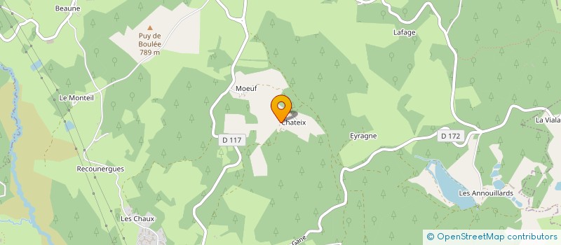 localisation de l'entreprise MONSIEUR PASCAL CHAVASTELON  SORNAC