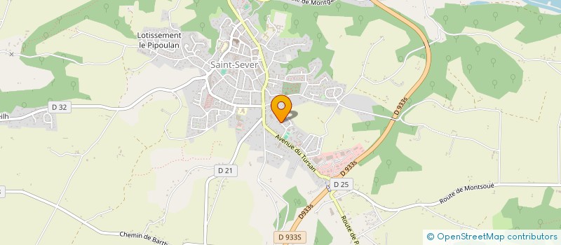 localisation de l'entreprise MONSIEUR PASCAL CHEDOTAL  SAINT-SEVER