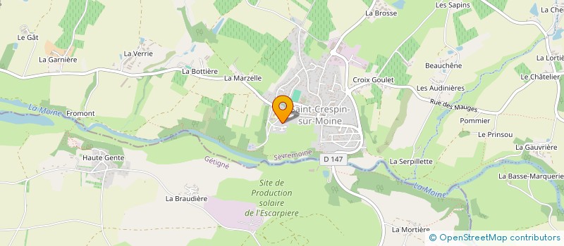 localisation de l'entreprise MONSIEUR PASCAL CHENEAU  SEVREMOINE