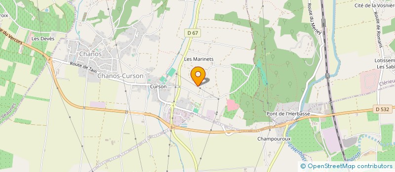 localisation de l'entreprise MONSIEUR PASCAL CHENEVIER  CHANOS-CURSON