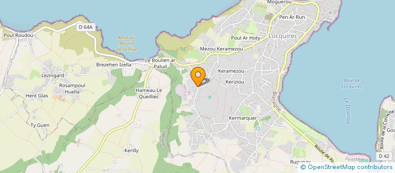 localisation de l'entreprise MONSIEUR PASCAL CHERALDINI  LOCQUIREC