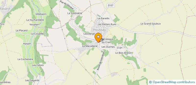 localisation de l'entreprise MONSIEUR PASCAL CHEVAIS à HOUSSAY