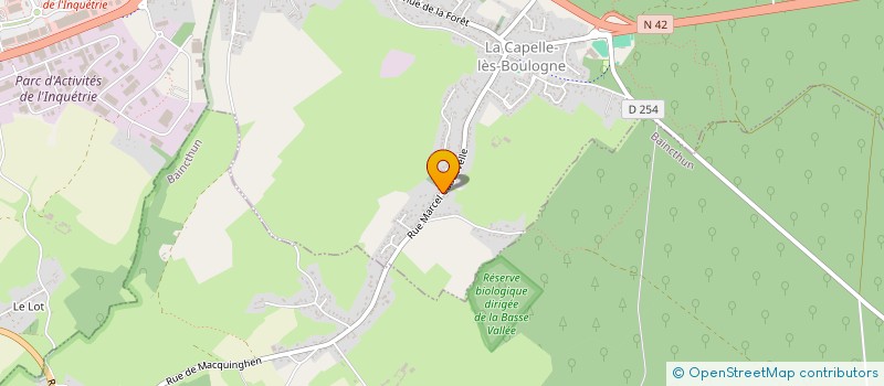 localisation de l'entreprise MONSIEUR PASCAL CHEVALIER  LA CAPELLE-LES-BOULOGNE