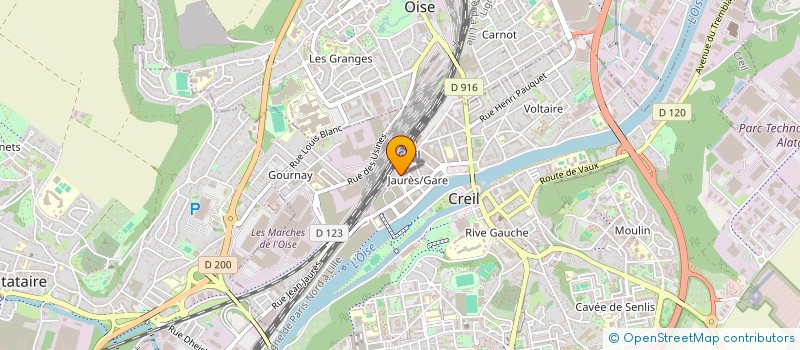 localisation de l'entreprise MONSIEUR PASCAL CHEVREAU à CREIL
