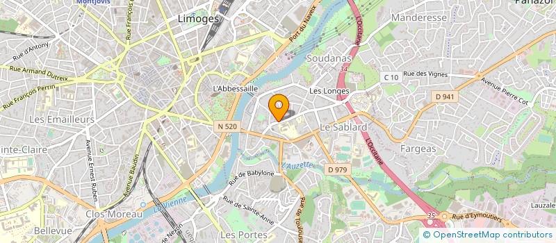 localisation de l'entreprise MONSIEUR PASCAL CHEVRIER à LIMOGES