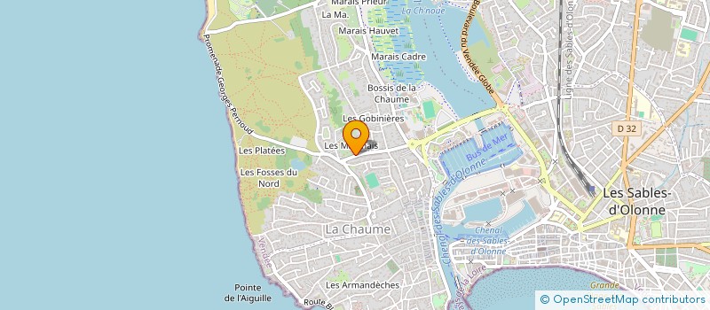 localisation de l'entreprise MONSIEUR PASCAL CHEVRIER à LES SABLES D'OLONNE
