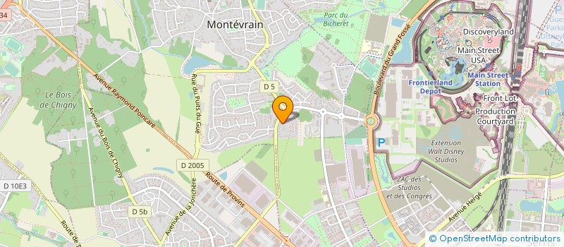 localisation de l'entreprise MONSIEUR PASCAL CHHOR  MONTEVRAIN