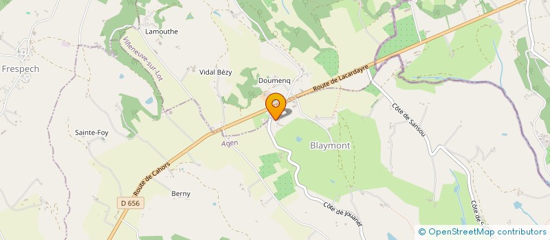 localisation de l'entreprise MONSIEUR PASCAL CHOQUET  BLAYMONT