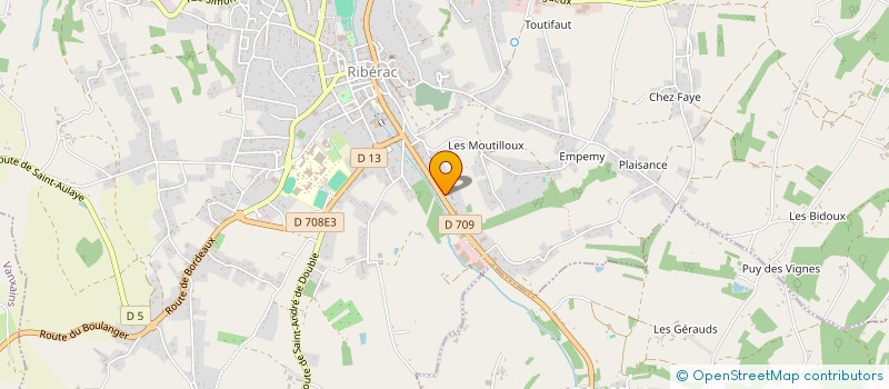 localisation de l'entreprise MONSIEUR PASCAL CHOUINARD  RIBERAC