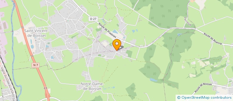 localisation de l'entreprise MONSIEUR PASCAL CHRISTOPHE  PERREUX