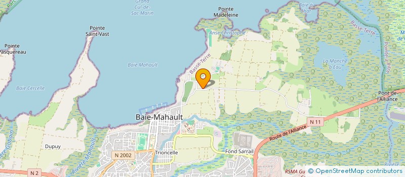 localisation de l'entreprise MONSIEUR PASCAL CINAL  BAIE MAHAULT