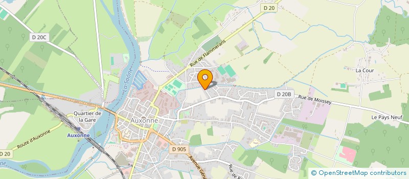 localisation de l'entreprise MONSIEUR PASCAL CLEMENT à AUXONNE