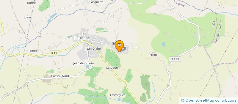 localisation de l'entreprise MONSIEUR PASCAL CLUSEL  LAUGNAC