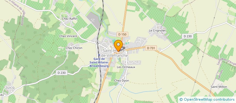 localisation de l'entreprise MONSIEUR PASCAL COCHARD à SAINT-HILAIRE-DE-VILLEFRANCHE