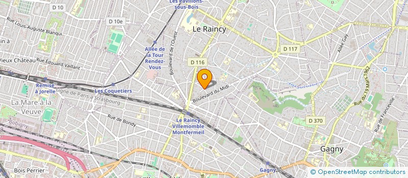 localisation de l'entreprise MONSIEUR PASCAL COCHART à LE RAINCY