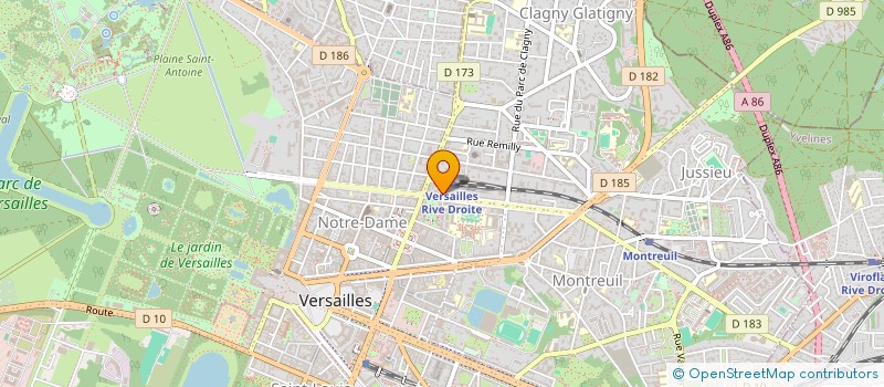 localisation de l'entreprise MONSIEUR PASCAL COGNET à VERSAILLES
