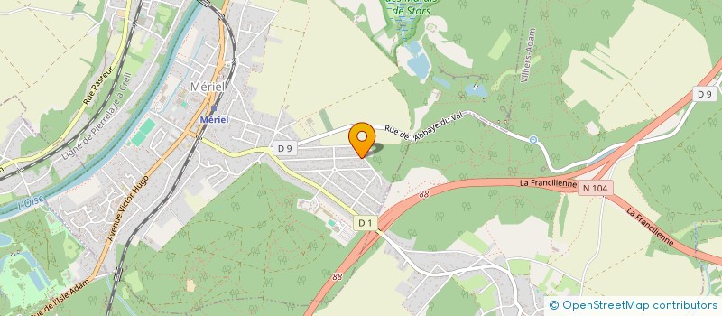 localisation de l'entreprise MONSIEUR PASCAL COLAS à MERIEL