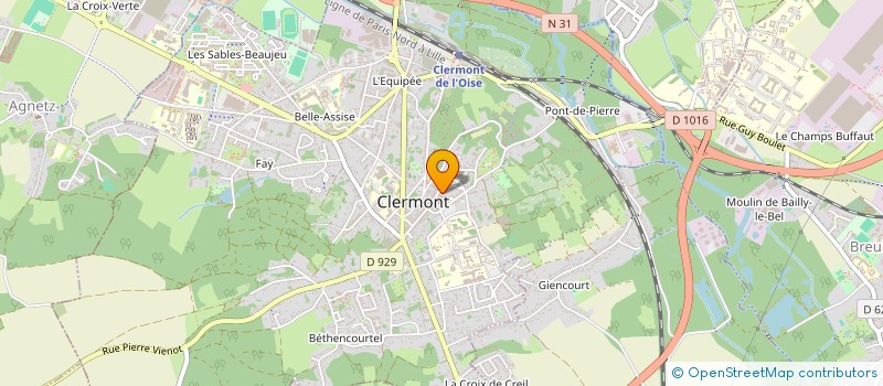 localisation de l'entreprise MONSIEUR PASCAL COLIN à CLERMONT