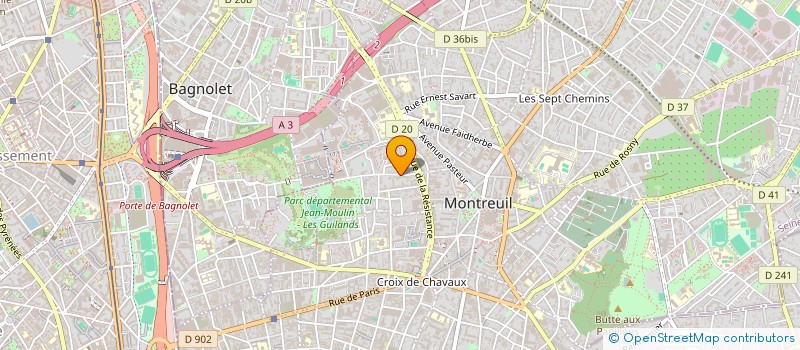 localisation de l'entreprise MONSIEUR PASCAL COLIN à MONTREUIL