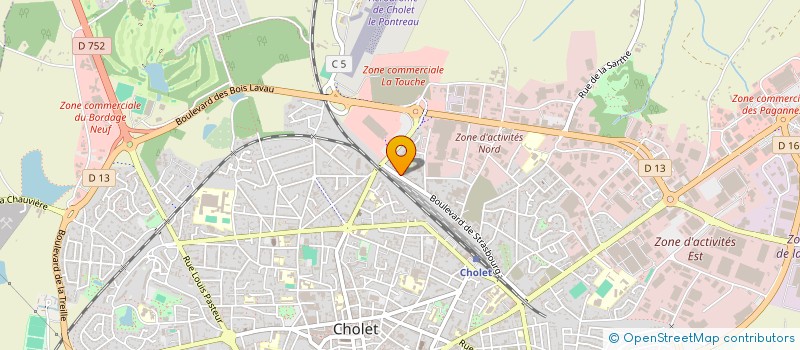 localisation de l'entreprise MONSIEUR PASCAL COLLARDEAU à CHOLET
